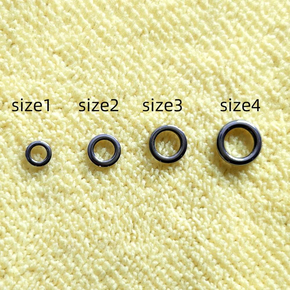 Fishing Equipment Gear - DNDYUJU 50pcs Fishing Solid Ring Fishing