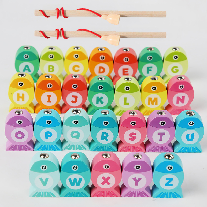 Fishing Equipment Kids - Kids Wooden Fishing Game Toys Gifts