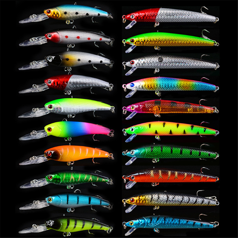 Fishing Equipment Kit - 20 Cái/lốc Minnow Mồi Câu Cá