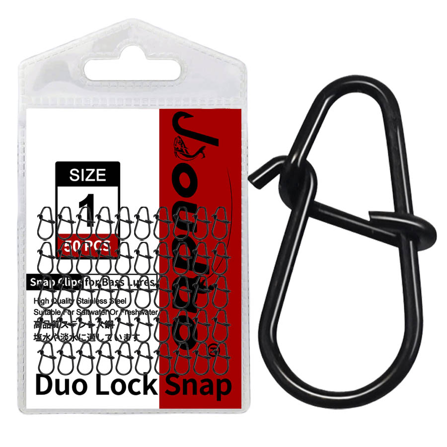 Fishing Equipment Gear - 50Pcs Crankbait Snaps Stainless Steel Duo