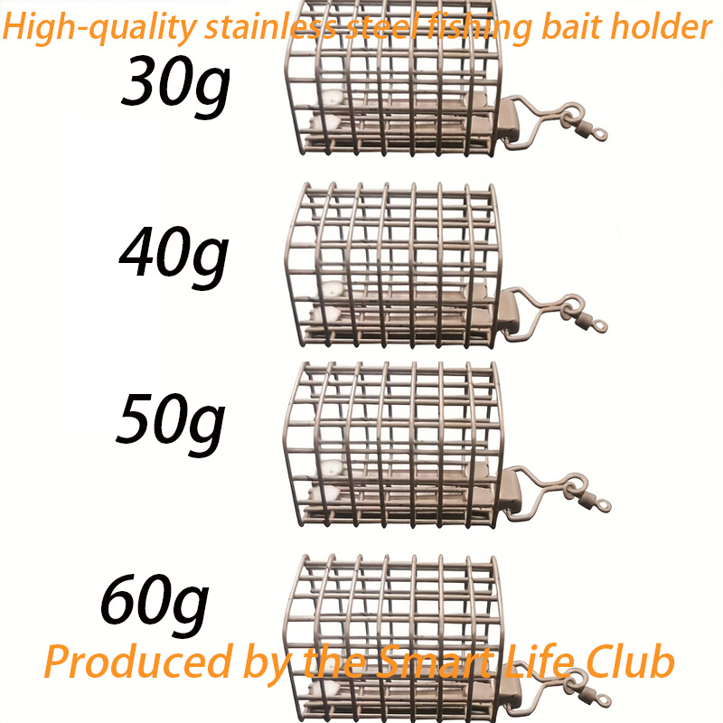 Quality Fishing Equipment - New Fishing Bait Cage, 30G/40G/50G/60G Square