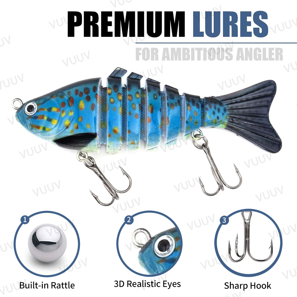 10 pcs Multi-Joint Swimbait Fi - đánh giá và giá Fishing Equipment Kit