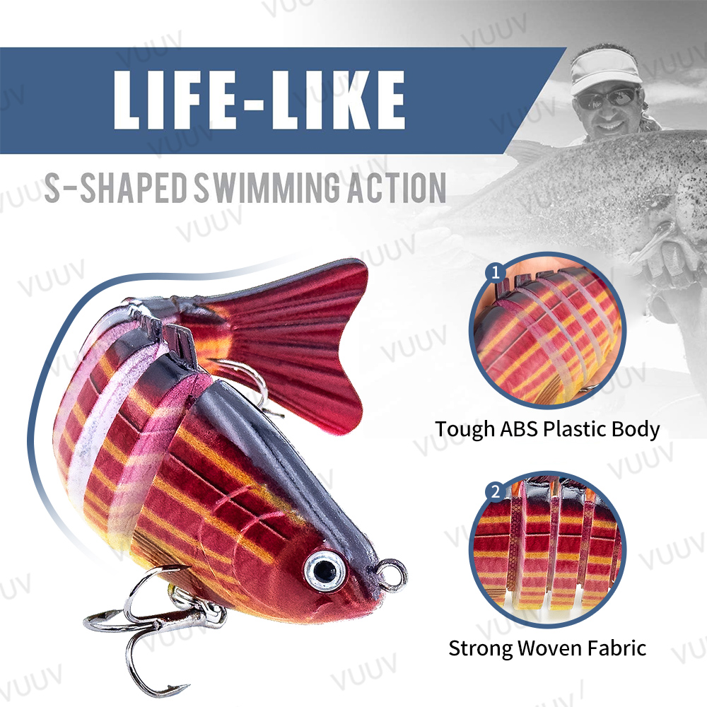 10 pcs Multi-Joint Swimbait Fi - đánh giá và giá Fishing Equipment Kit
