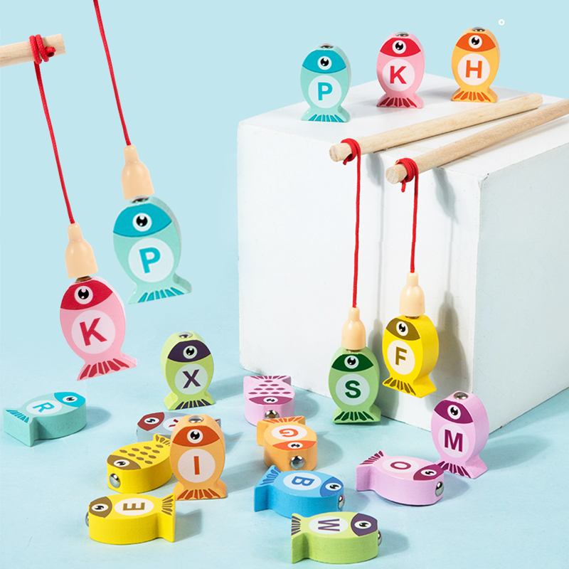 Kids Wooden Fishing Game Toys  - đánh giá và giá Fishing Equipment Kids