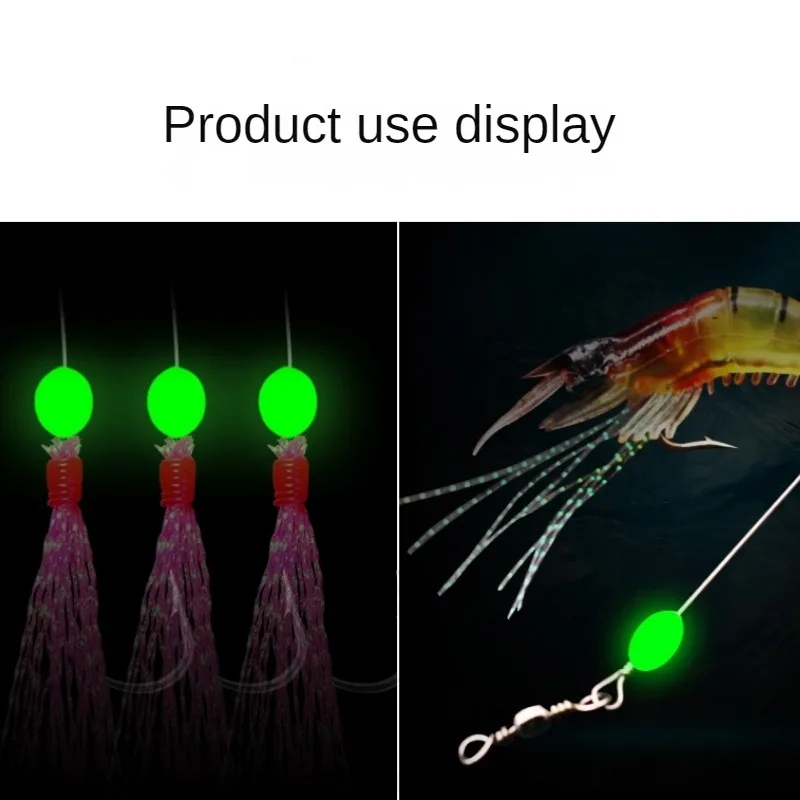 100pcs/lot Oval Night Luminous - đánh giá và giá Fishing Equipment And Tools