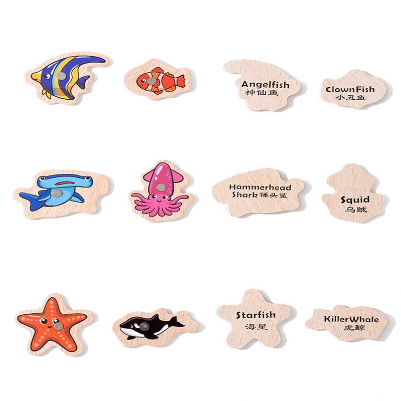Fishing Toys Montessori Wooden - đánh giá và giá Fishing Equipment Kids