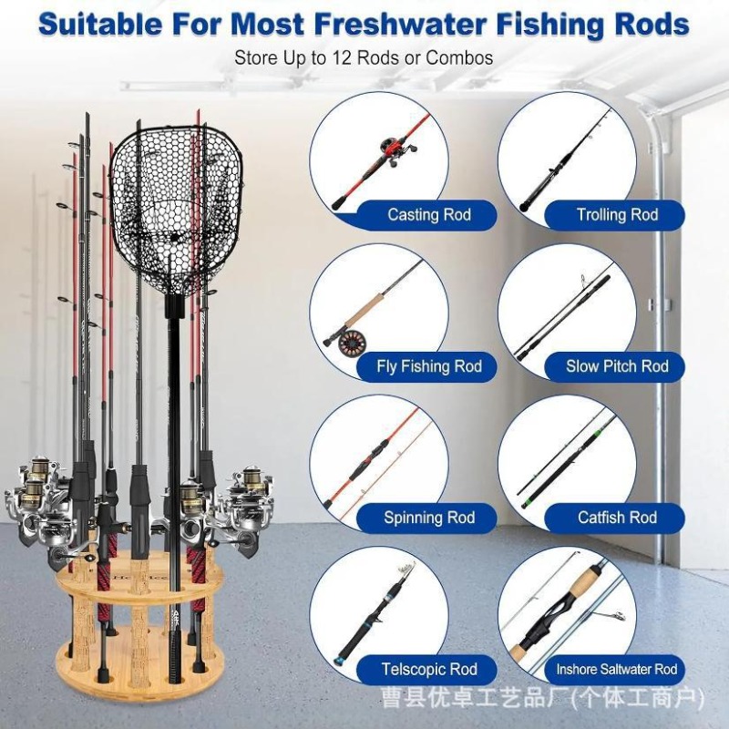 Round Solid Wood Fishing Rod S - đánh giá và giá Fishing Equipment And Tools