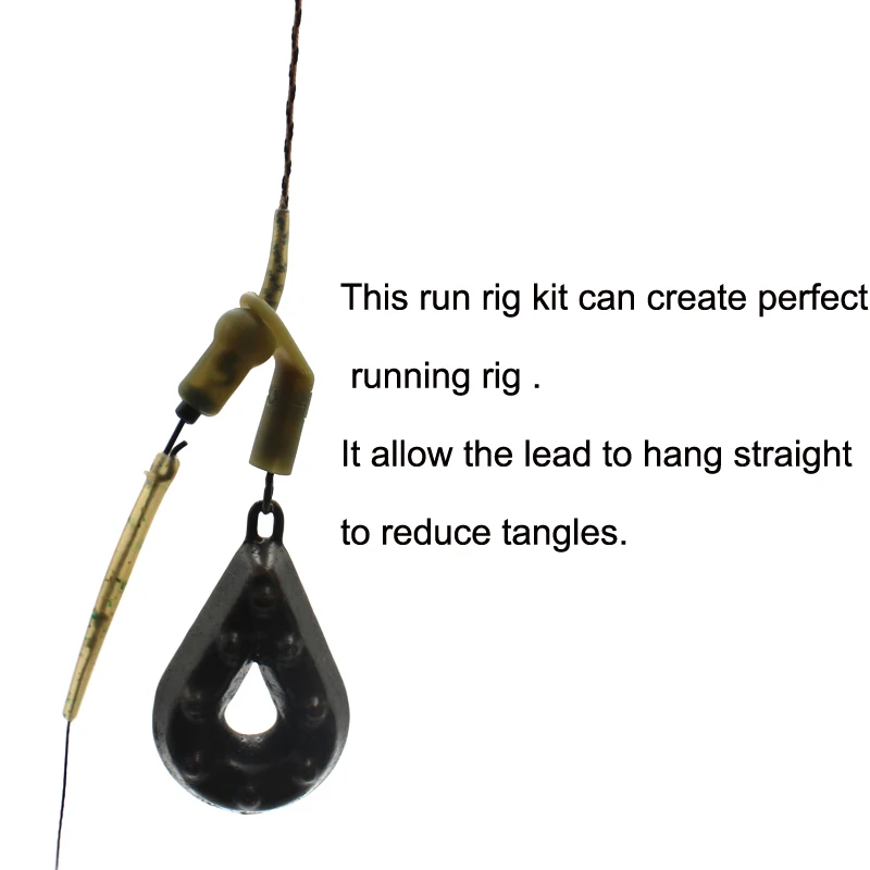 12 Pieces Carp Fishing Run Rig - đánh giá và giá Fishing Equipment Kit