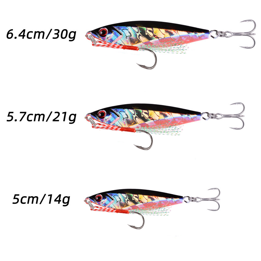 1 Chiếc Kim Loại Jig VIB Mồi D - đánh giá và giá Fishing Equipment Kit