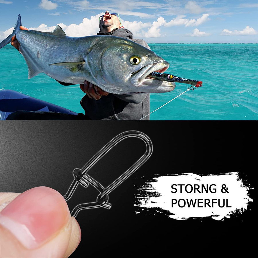 50Pcs Crankbait Snaps Stainles - đánh giá và giá Fishing Equipment Gear