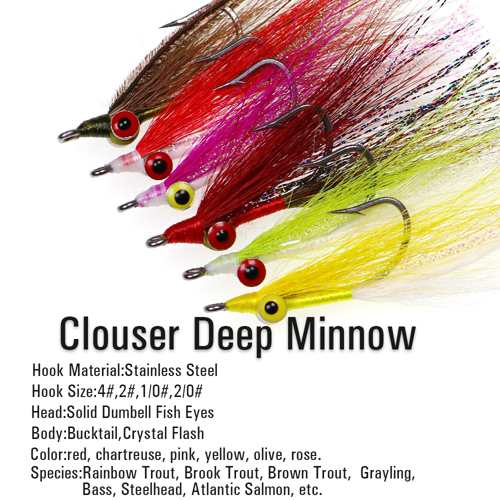 Wifreo 3pcs/6pcs Bucktail Clou - đánh giá và giá Fishing Equipment Kit