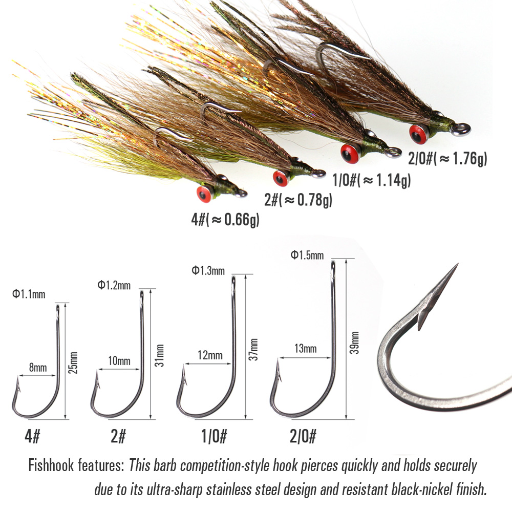 Wifreo 3pcs/6pcs Bucktail Clou - đánh giá và giá Fishing Equipment Kit