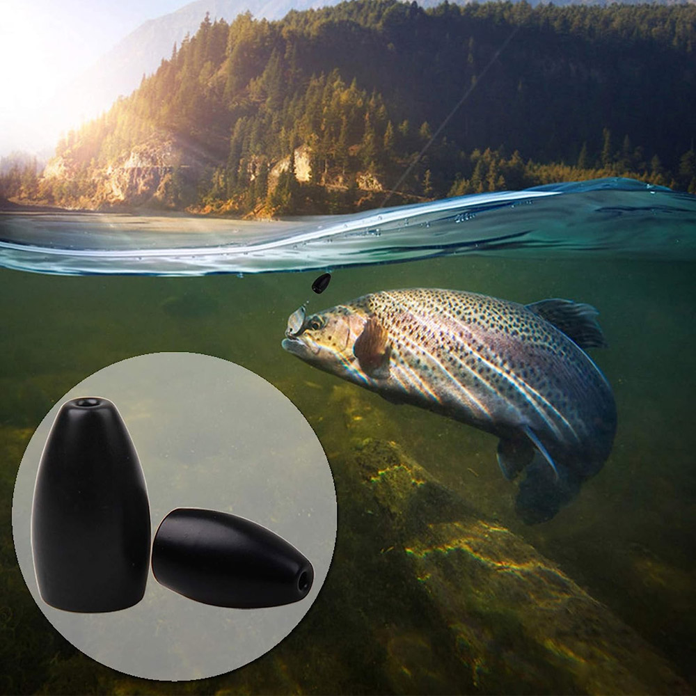 Tungsten Steel Fishing Weights - đánh giá và giá Bass Fishing Lure